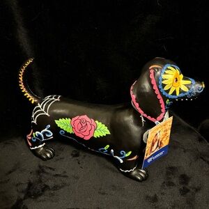Dachshund Day of the Dead Halloween Dog Statue Decor DOTD - NEW